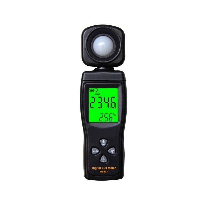Cheffort Digital Lux Meter, Illuminometer, Photometer, 0ï½ž200,000 Lux Measure Range, Lux/FC Unit Selection for Homes, Agriculture, Warehouses, Farms, Stage, Stadiums - Image 1